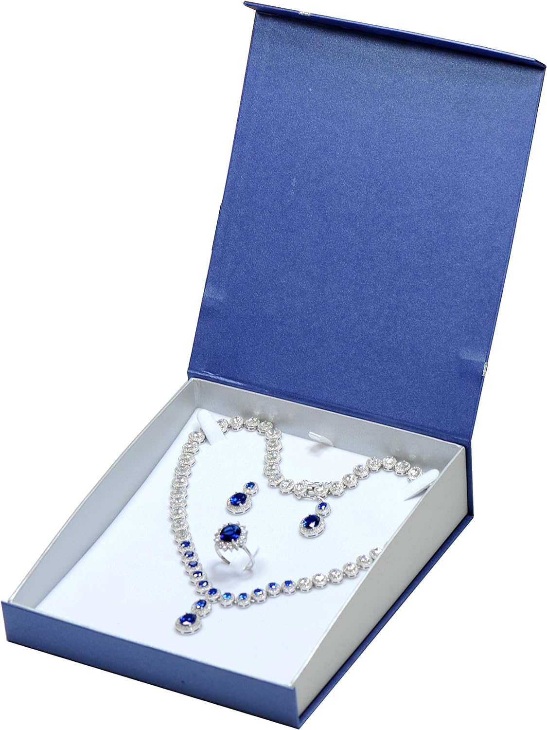 12 Piece Big Necklace Pendant Earring Ring Sets Paper Cardboard Jewelry Gift Box