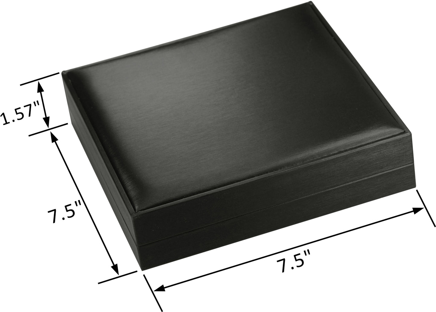 6 Piece Wholesale Bulk Extra Large Necklace Ring Earrings Bracelet Sets Gift Box Luxury Soft Touch PU Leather Material Big Box Size 7.5"(W)*7.5〞(D)*1.57〞(H)