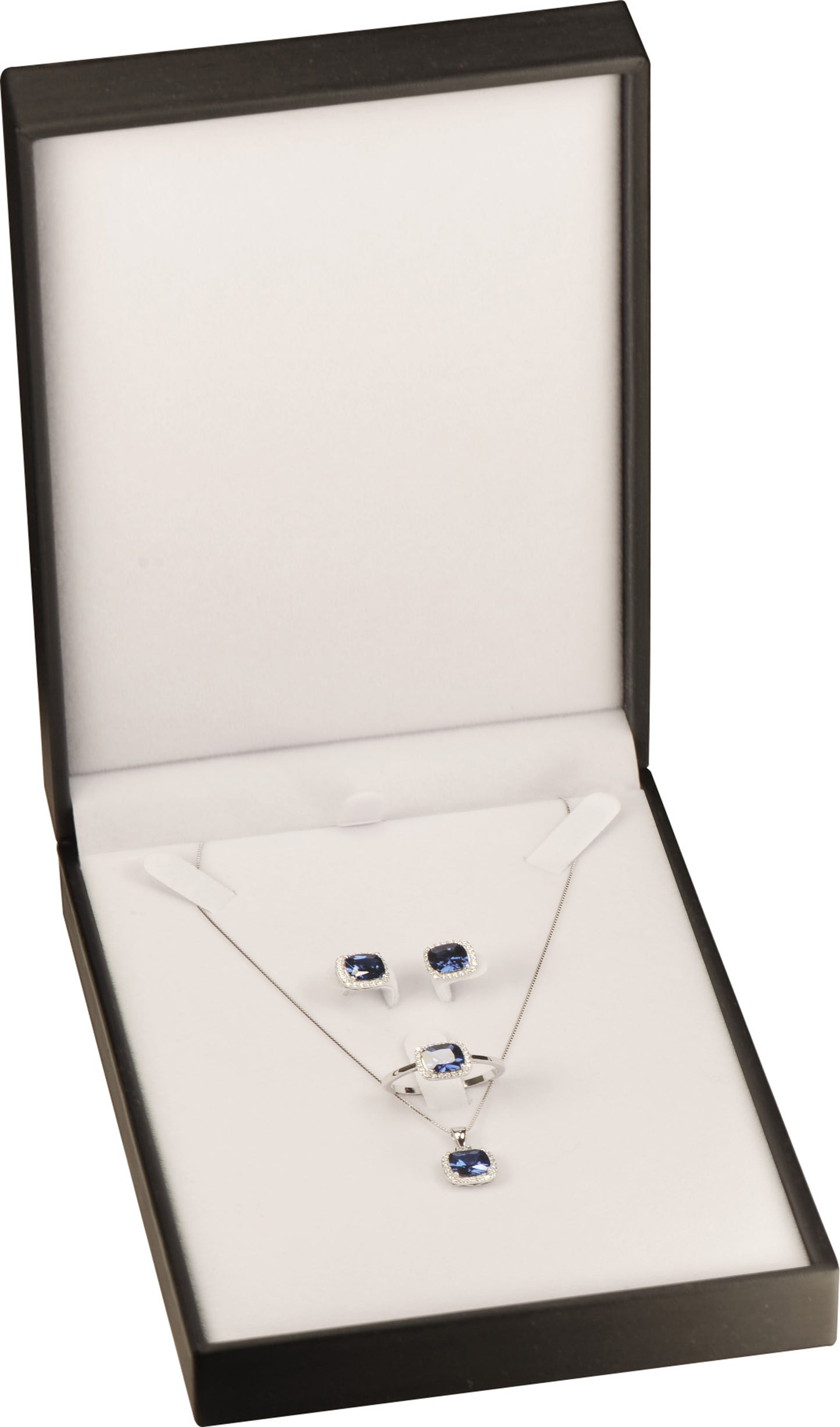 12 Piece Wholesale Bulk Necklace Pendant Earring and Ring Set boxes Luxury PU Leather Material