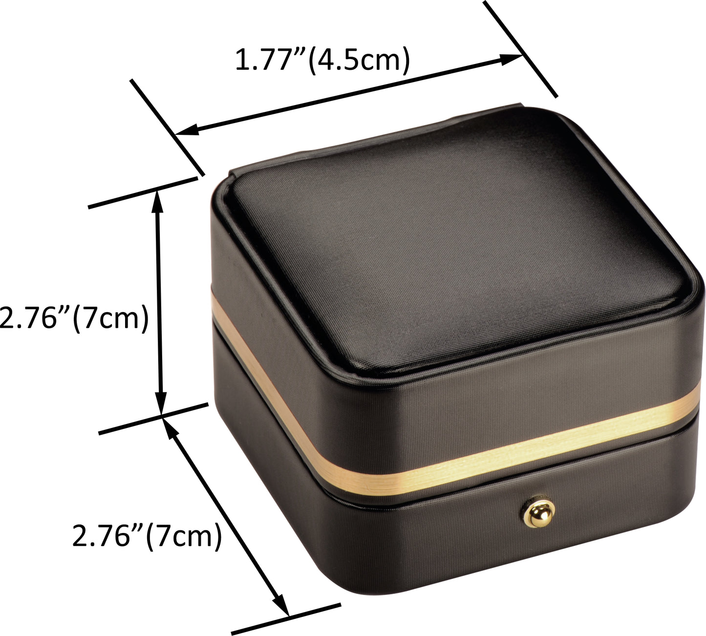 12 Piece Wholesale T Stye LED Earring Gift Boxes Multiple Use  Luxury PU Leather Material( Can be Used as Pendant Boxes as well)