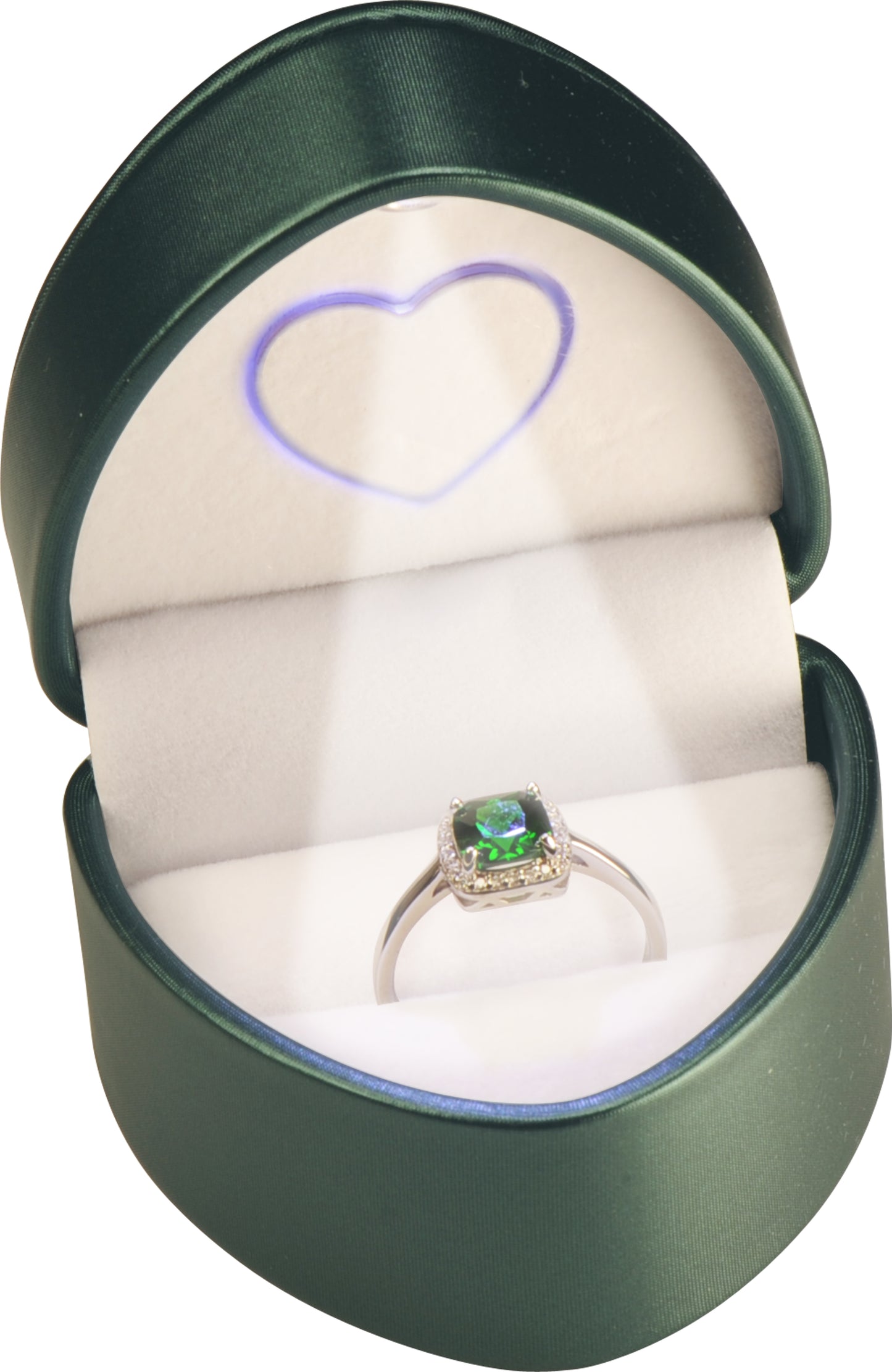 12 Piece Wholesale Led Ring Box Heart to Heart Unique Design