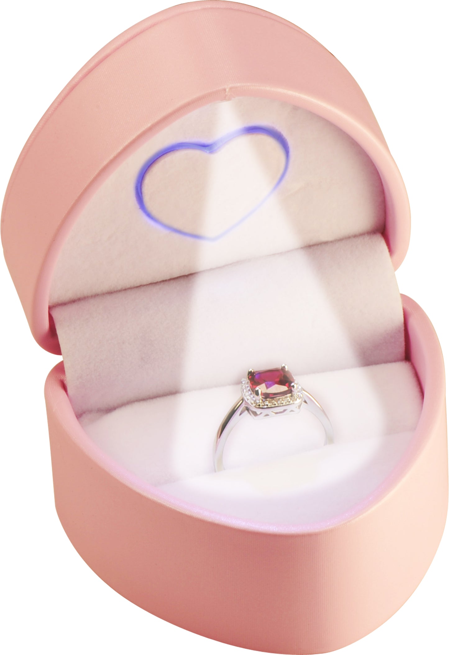 12 Piece Wholesale Led Ring Box Heart to Heart Unique Design