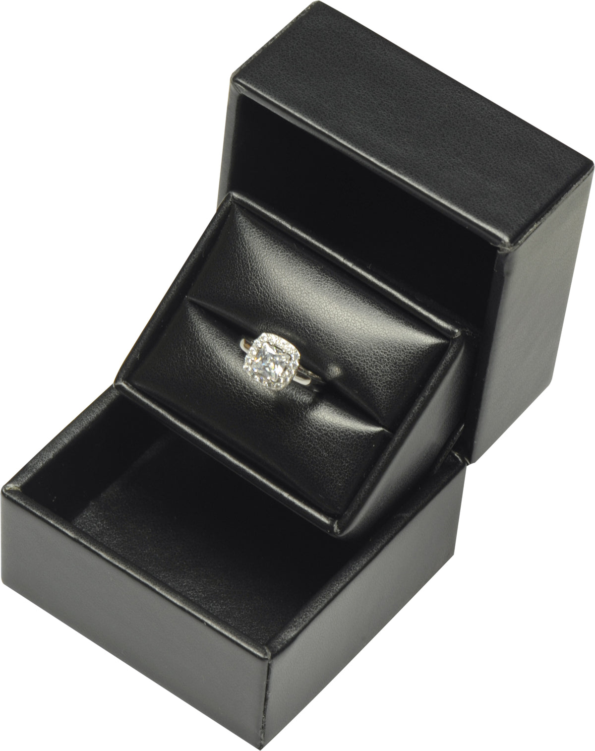 12 Piece Luxury Black PU Wedding, Engagement, Proposal Ring box for Me ...