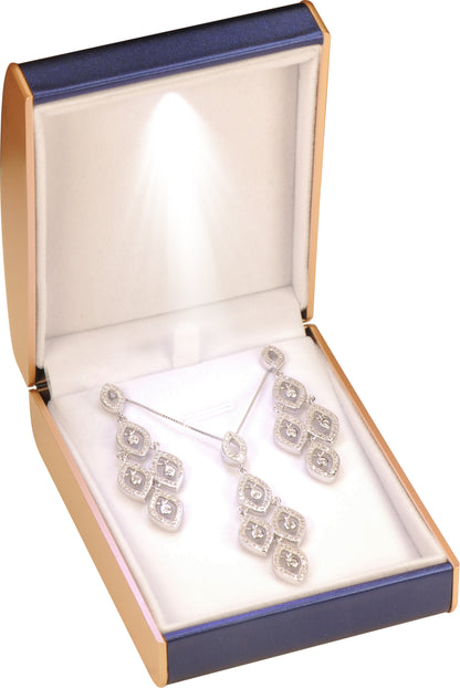 12 Piece Wholesale Necklace Pendant Boxes Dome Top Design PU Leather Material