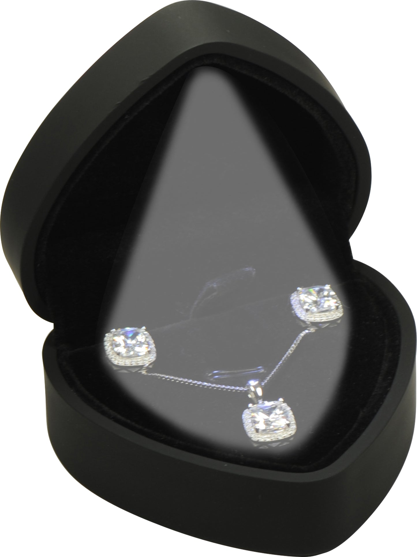 Wholesale LED Necklace Pendant Box for Wedding, Engagement, Birthday, Valentine' Day, Mother's Day, Father's Day, Christmas...Luxury Heart Shaped Design LED Necklace Pendant Chain Jewelry Gift Box with Light for Women for Girls for Men