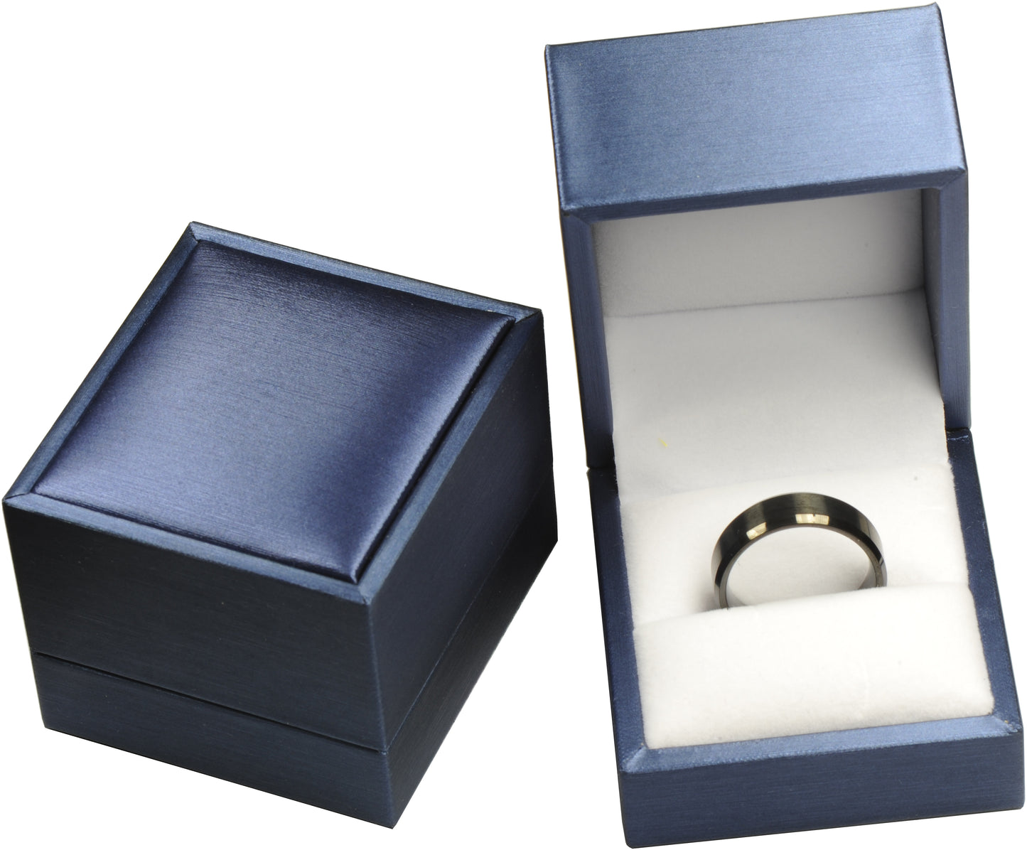 Wholesale Bulk Wedding, Engagement, Proposal Ring Box for Men for Women Luxury Soft Touch PU Leather Material Size 2.5〞(W)*2.5〞(D)*2〞(H)